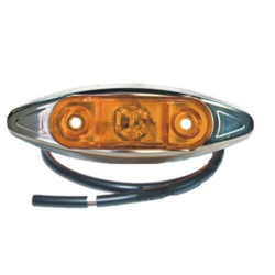 LED Seitenmarkierungsleuchte PRO-CAN 12 Volt, Chrom Gehäuse