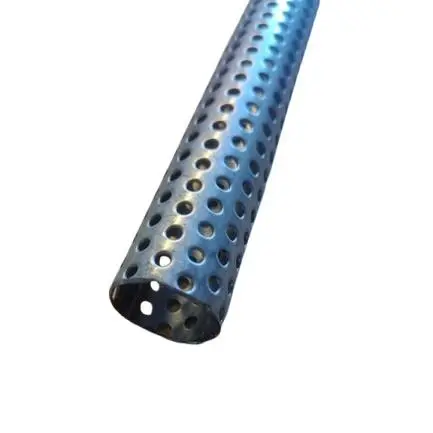 Perforeret rør 22 mm rustfrit stål 1 meter | Perforeret rør til ...