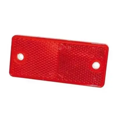 Rød refleks 90x40 mm – selvklæbende, 2 huller Ø4,2 mm Proplast