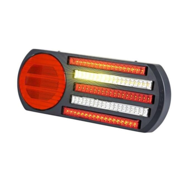 LED baglygte 24V Proplast PRO-TRUCK med 2 x baglys, stoplys, dynamisk blinklys, baklys og tågelys og refleks - Til lastbil