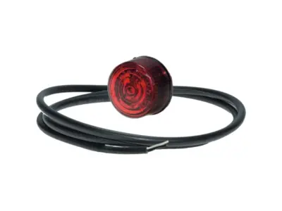 LED markeringslygte rød PENNY PRO 12/24V. 5,0 mtr. kabel. proplast vare nr. 40002502