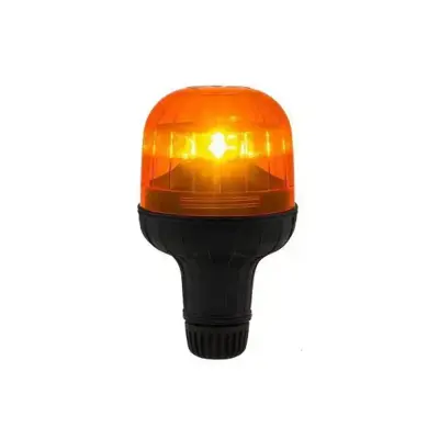 Sirena Eurorot LED FLX 12/24V orange advarselsblink til traktorer og maskiner, inkl. New Holland, med rørstudsmontering og ECE R65-godkendelse