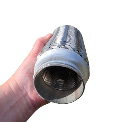 Flexrør til udstødning, diameter 57 mm, længde 200 mm – fleksibelt rør til udstødningssystemer.