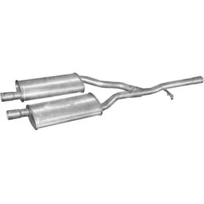 Mellempotte / midterste lyddæmper Polmo 08.383 til Ford Taunus 2.0 og 2.3 sedan 1976–1983