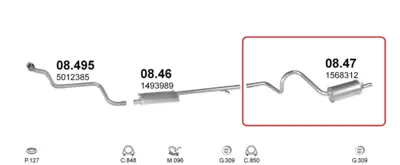 Bagpotte Ford Taunus 1976-1983