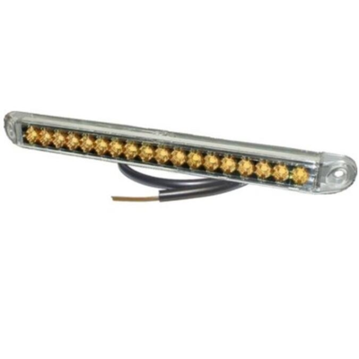 LED blinklygte PRO-CAN XL 24volt, bagerste dynamisk blinklys, kategori 2a, klar glas, til lastbil