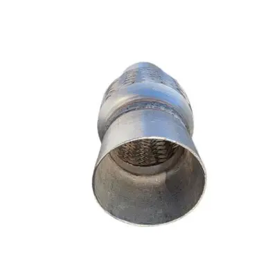 2½" Flexrør til udstødning med påsvejste rør.

Flexrør Ø63,5 mm (indvendig)

længde flexrør 100 mm / Total længde 200 mm.