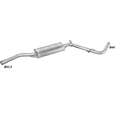 Mellempotte Skoda Felicia 1.6, Cube Van 1.6 94-01.

Midterste lyddæmper Polmo 24.17

Reference: Skoda 6U0253401B, 281-371