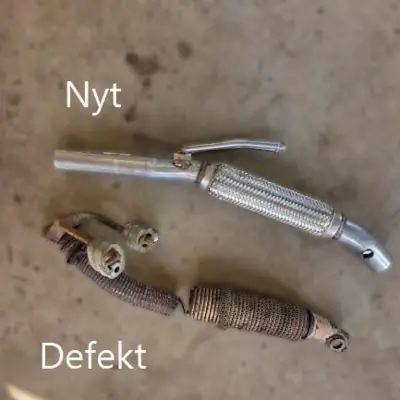 Flexrør VW UP - Defekt vs. ny - Køb nu hos Ditlevsen Import i Vejen - Mulighed for hurtig afhentning