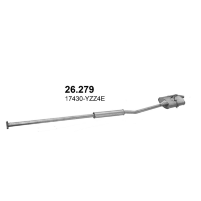 udstødning - POLMO 26.279 Reparationsrør, katalysator til Toyota Picnic MPV - OE ref. 17430-YZZ4E, 17430-6A270