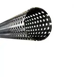 Perforeret rør Ø38 mm - Rustfrit stål - 1 meter