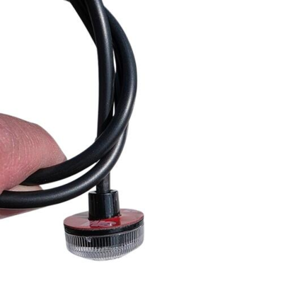 LED sideblink til bil med klart glas og Ø27,1 mm diameter