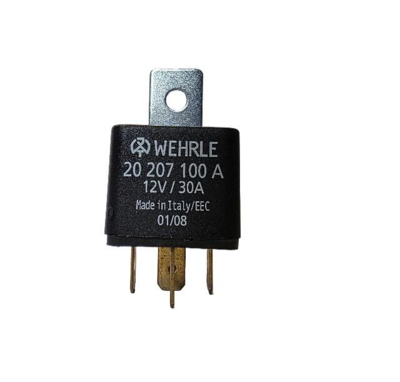 Arbejdsrelæ 12V 30A - Wehrle 20207100A - Lukkerelæ - til bil, maskine, industri