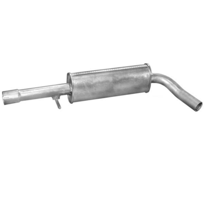 Mellempotte / midterste lyddæmper Polmo 01.106 til Audi A3, Seat Toledo, Skoda Octavia, VW Beetle, VW Golf IV og VW Bora – passer til 1.8 Turbo 20V (1781 ccm, 110–132 kW, 150–180 HK), 2.0 i (1984 ccm, 85 kW, 115 HK) og 2.3 V5 (2324 ccm, 110–125 kW, 150–170 HK) modeller.
