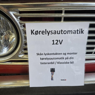 Kørelys automatik 12V - Passer også til Volvo 142 - Classic cars
