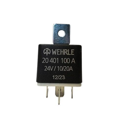 Relæ 24V 10/20A Wehrle 20401100A - Reference: Opel: V03436400; Renault: 5430025965; Scania: 228602, 243460, 400782