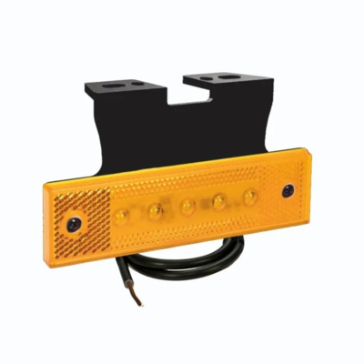 LED sidemarkeringslygte 12/24V Proplast PRO-SUPER-FLAT, med beslag