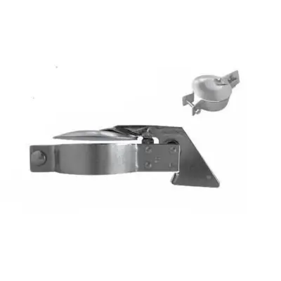 Udstødningsklap / regnhætte 39 mm i galvaniseret stål til traktor, landbrugsmaskiner og entreprenørkøretøjer. Forhindrer regnvand i udstødningssystemet og beskytter motoren. Nem montering.