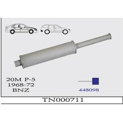 Bagpotte Ford Taunus P5 20M 1968-1972 - Reference nr. tn000711, 154-539, 448098