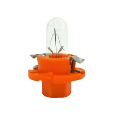 Instrumentpære 12V 1,5W BX8.4D med beige sokkel til instrumentbelysning i bil