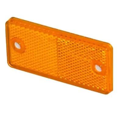 Gul refleks 90x40 mm – selvklæbende, 2 huller Ø4,2 mm Proplast