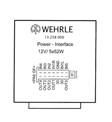 Trailer control module - Wehrle 13258000. Reference: 082-1012-5003-1, 50-33300000, TRM 082-1012-5003, TRM 082-1012-5003-1; Volvo: 13258000