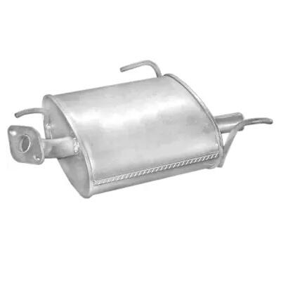 Udstødning bagpotte Nissan Almera I (N15) hatchback 1.4,  1.6, 2.0D 95-00.

Bagerste lyddæmper Polmo 15.07

Reference: Nissan 201000N060