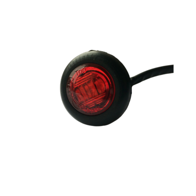 Markeringslys rød rund til indbygning, til lastbil og trailer m.fl.