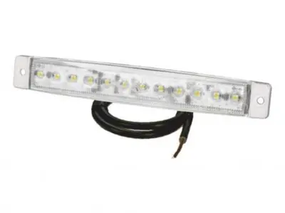 LED markeringslygte hvid PRO-FLAT XL "Color Edition" 12/24 Volt - Proplast 40080003