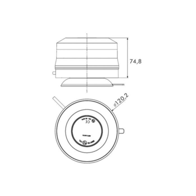 LED advarselsblink PRO-POWER-FLASH II magnet Proplast 40609301