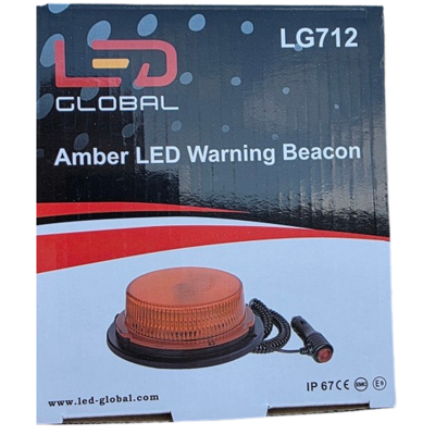 Gul lavprofil magnetmonteret advarselsblink IP67 - LED Global LG712