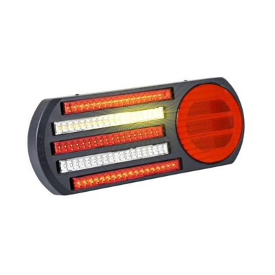 LED baglygte 24V Proplast PRO-TRUCK med 2 x baglys, stoplys, dynamisk blinklys, baklys og tågelys og refleks - Til lastbil - venstre