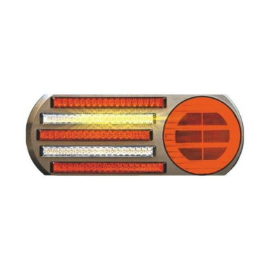 proplast baglygte med dynamisk blinklys, baklys og tågelys - Til 24V lastbil og maskine