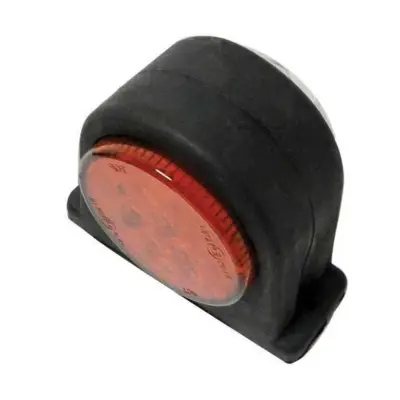 Sidemarkering rød/hvid gummi