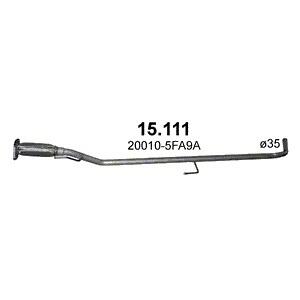 Udstødningsrør Nissan Micra V 0.9 DIG-T (2016- ) Mellemrør Polmo 15.111 - Reference: 20010-5FA9A