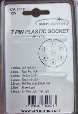 Stikdåse 7-polet 12V