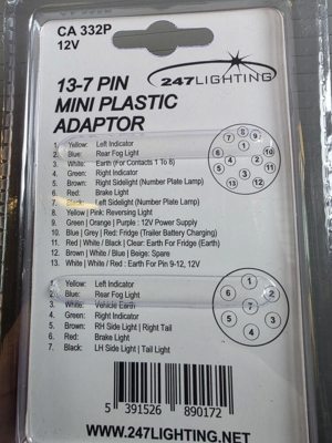 Adapter til 7-polet anhængertræk - CA332 247Lighting