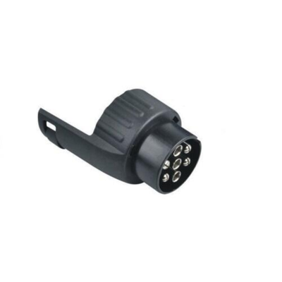 Adapter til biler med 7-polet anhængertræk, så du kan koble til anhængere med 13-polet stik. Nem at montere og sikrer korrekt strømtilslutning til lys og signaler.