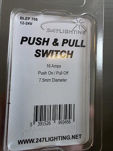 Trækkontakt on/off 16 Amp - 247Lighting BLEP705