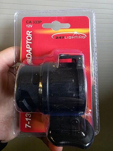 adapter til trailerstik - bil 13-pol - trailer 7-pol
