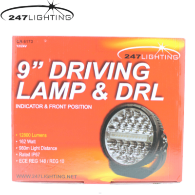 247Lighting CA6173 - 9" projektør, kørelys, positionslys og blinklys
