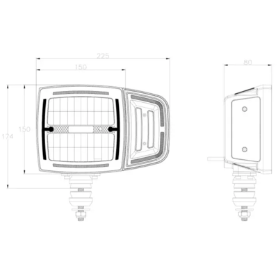 OZZ XH1 LED plov lygte 88301