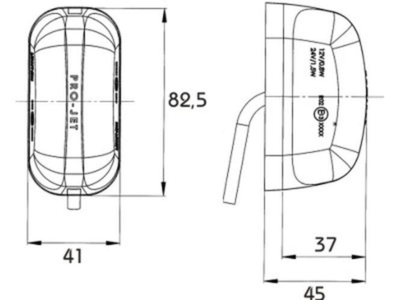 proplast 40001504 markeringslygte rød/hvid lys