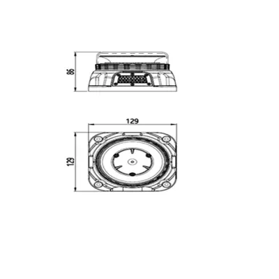 LED Advarselsblink & Bakalarm – 97 dB Bip-Bip lyd