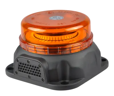 2-i-1 LED Advarselsblink med integreret bakalarm (12-24V)