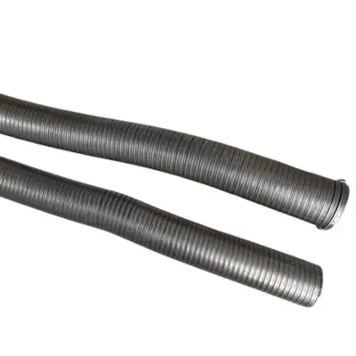 Udstødningsflexslange i rustfrit stål 39 mm indvendig