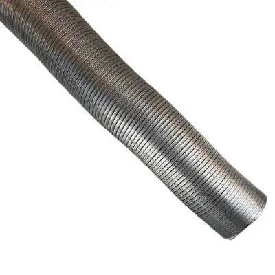 Udstødningsflexslange i rustfrit stål 83 mm indvendig - til lastbiler og maskiner