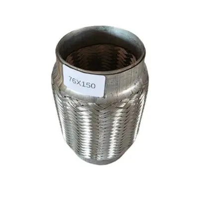 3 tommer flexrør til udstødning - Ø76 mm x Længde 150 mm.