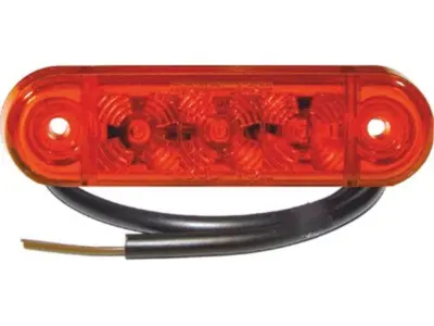 LED markeringslygte 12V PRO-SLIM rød. PROPLAST vare nr. 40044202