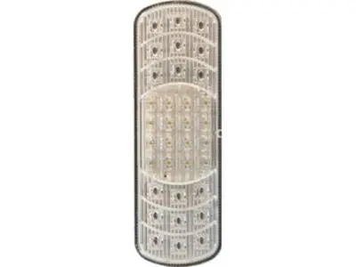 LED baglygte PRO-VERTICAL 12/24V, hvid glas 3-funktionslygte, moderne design, ECE og ADR-godkendt, vare nr. 40287301